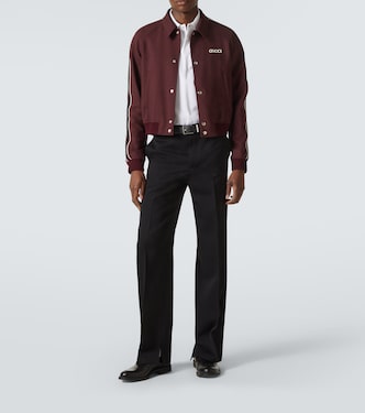 Logo wool-blend blouson | Gucci