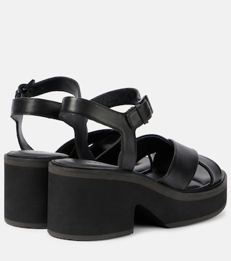 Charline leather platform sandals | Clergerie