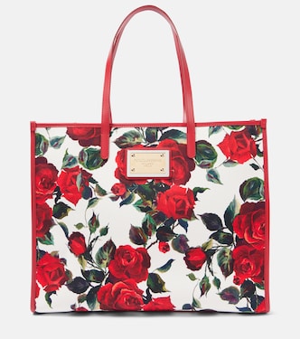 Shopper Large in canvas con pelle | Dolce&Gabbana