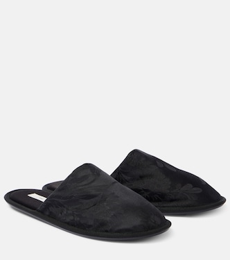 Slippers Frances in jacquard floreale | The Row