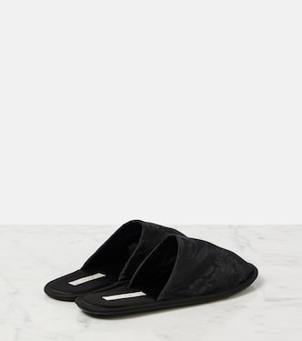 Slippers Frances in jacquard floreale | The Row