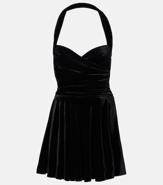 Bustier-Kleid Cayla aus Samt | Norma Kamali