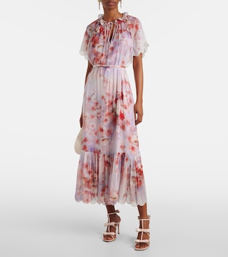 Robe midi Crush à fleurs | Zimmermann