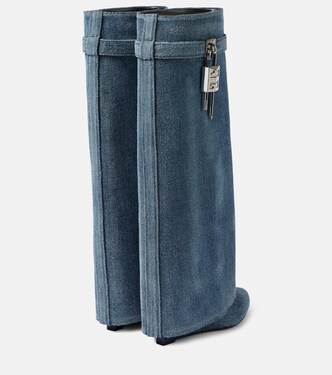 Bottes Shark Lock 90 en jean | Givenchy