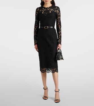 Vestido midi DG de encaje | Dolce&Gabbana