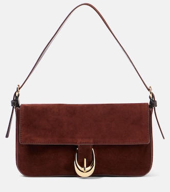 Harlow suede shoulder bag | Staud