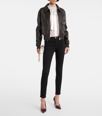 Camicia in chiffon di seta con fiocco | Dolce&Gabbana