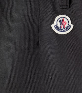 Shorts in gabardine di cotone e lino | Moncler Enfant