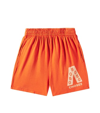 Podium logo cotton shorts | Bobo Choses