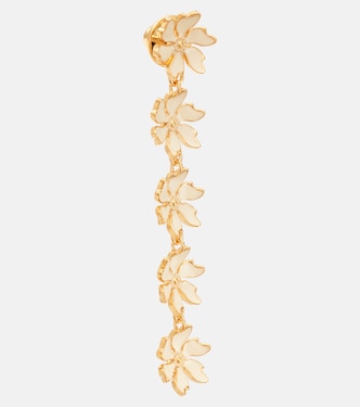 Floral enamel drop earrings | Oscar de la Renta