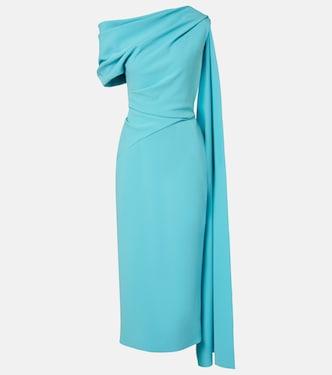 Maite caped crêpe midi dress | Roksanda