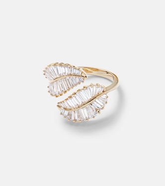Anello Palm Leaf Classic in oro 18kt con diamanti  | Anita Ko