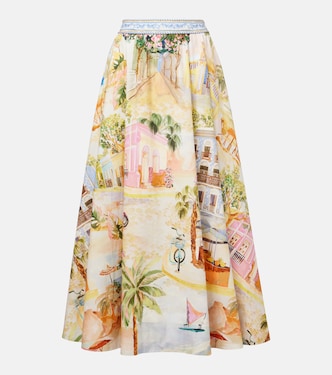 Printed cotton maxi skirt | Farm Rio