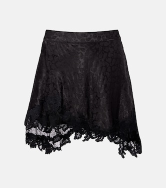 Reana lace-trimmed asymmetric miniskirt | Isabel Marant