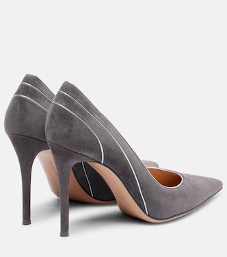Pointy 95绒面革高跟鞋 | Gianvito Rossi