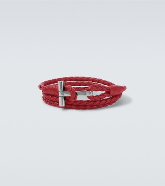 T braided leather bracelet | Tom Ford