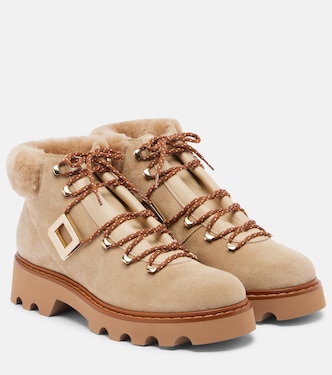 Viv' Rangers suede lace-up boots | Roger Vivier