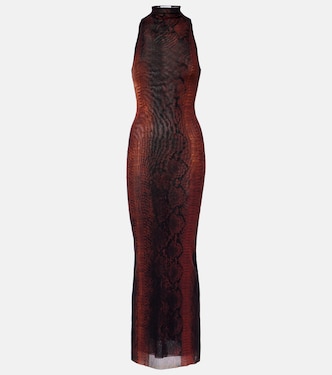 Snake-effect halterneck gown | Jean Paul Gaultier