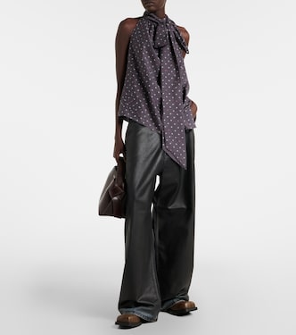 Beschichtete Mid-Rise Wide-Leg Jeans 2023 | Acne Studios