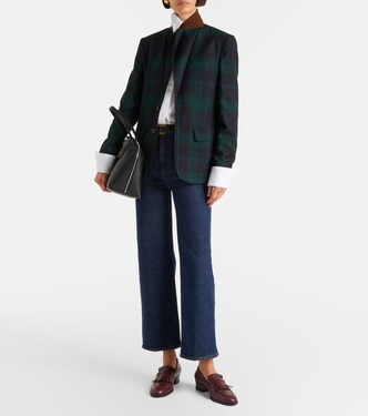 Cropped high-rise wide-leg jeans | Frame