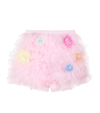 Verzierte Shorts Sunflower Power aus Tüll | Tutu Du Monde