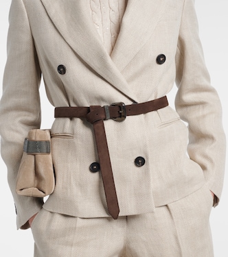 Gürtel Monili aus Veloursleder | Brunello Cucinelli