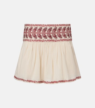 Picadilia embroidered cotton miniskirt | Marant Etoile