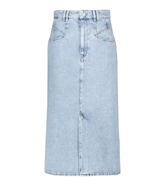 Falda vaquera midi Dipoma de tiro alto | Isabel Marant