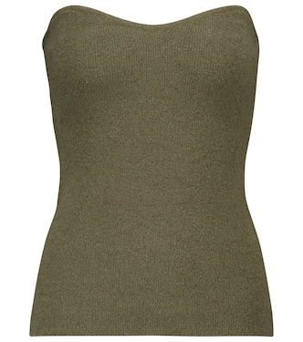 Bustier Tua acanalado mezcla de algodón | Nanushka
