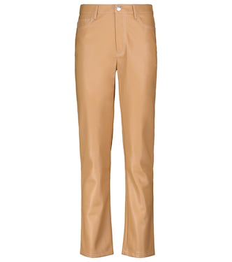 Pantalon Elliot en cuir synthétique | Staud