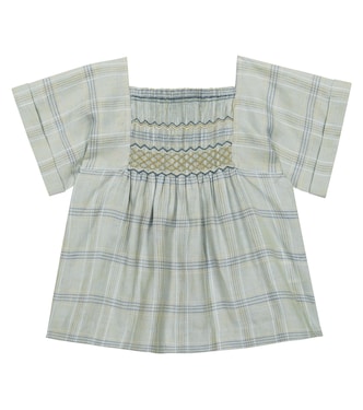 Blouse Pays en lin à carreaux | Bonpoint