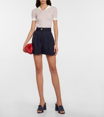 Pullover in cotone a righe | Miu Miu