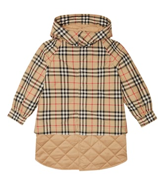 Archive Check cotton coat | Burberry Kids