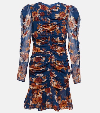 Hedera floral silk crêpe minidress | Veronica Beard