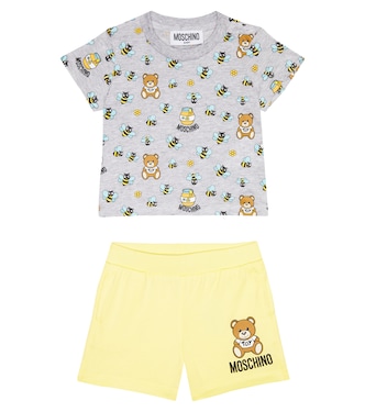 Baby - T-shirt e shorts in cotone | Moschino Kids