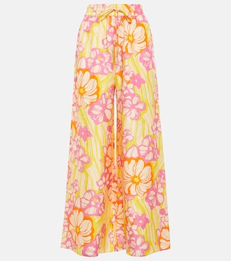 Pantalon Fenella à taille haute en soie | Alémais