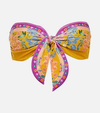 Top de bikini Ginger Scarf estampado | Zimmermann