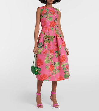 Floral midi dress | Oscar de la Renta