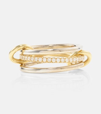 Sonny 18kt gold and white gold ring with diamonds | Spinelli Kilcollin
