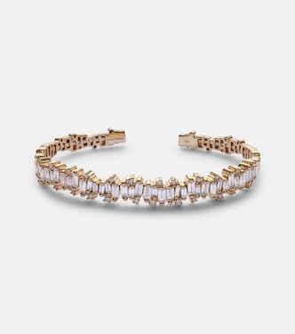 Armreif Shimmer Audrey aus 18kt Gelbgold mit Diamanten | Suzanne Kalan