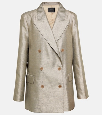 Blazer Chapone oversize metallizzato | Joseph