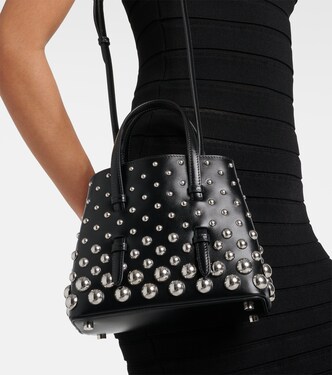 Sac Mina 20 en cuir à ornements | Alaïa
