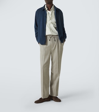 Pantaloni tapered Asolo in flanella di lana | Brioni