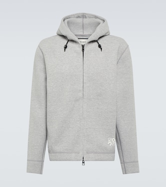 x On sudadera con capucha de tejido técnico | Loewe