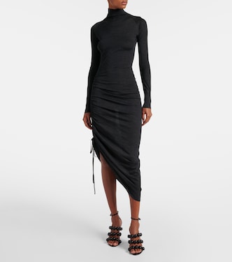 Draped wool turtleneck dress | Alaïa