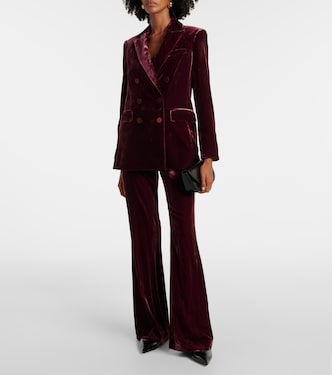 Blazer doppiopetto Ellette in velluto | Veronica Beard