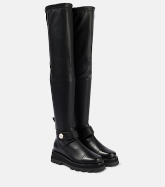 Meena leather over-the-knee boots | Jimmy Choo