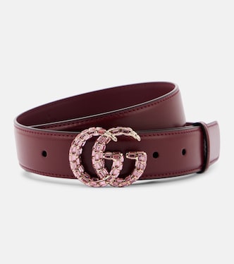 Cintura slim GG Marmont in pelle | Gucci