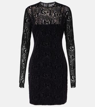 4G snake-print tulle minidress | Givenchy