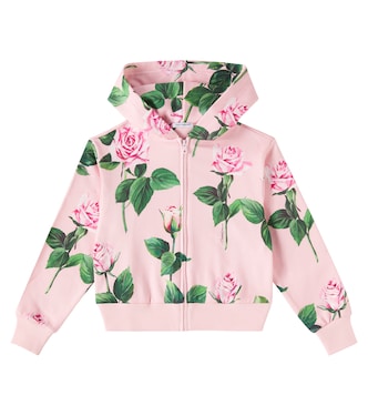 Kapuzenjacke aus Baumwoll-Jersey | Dolce&Gabbana Kids